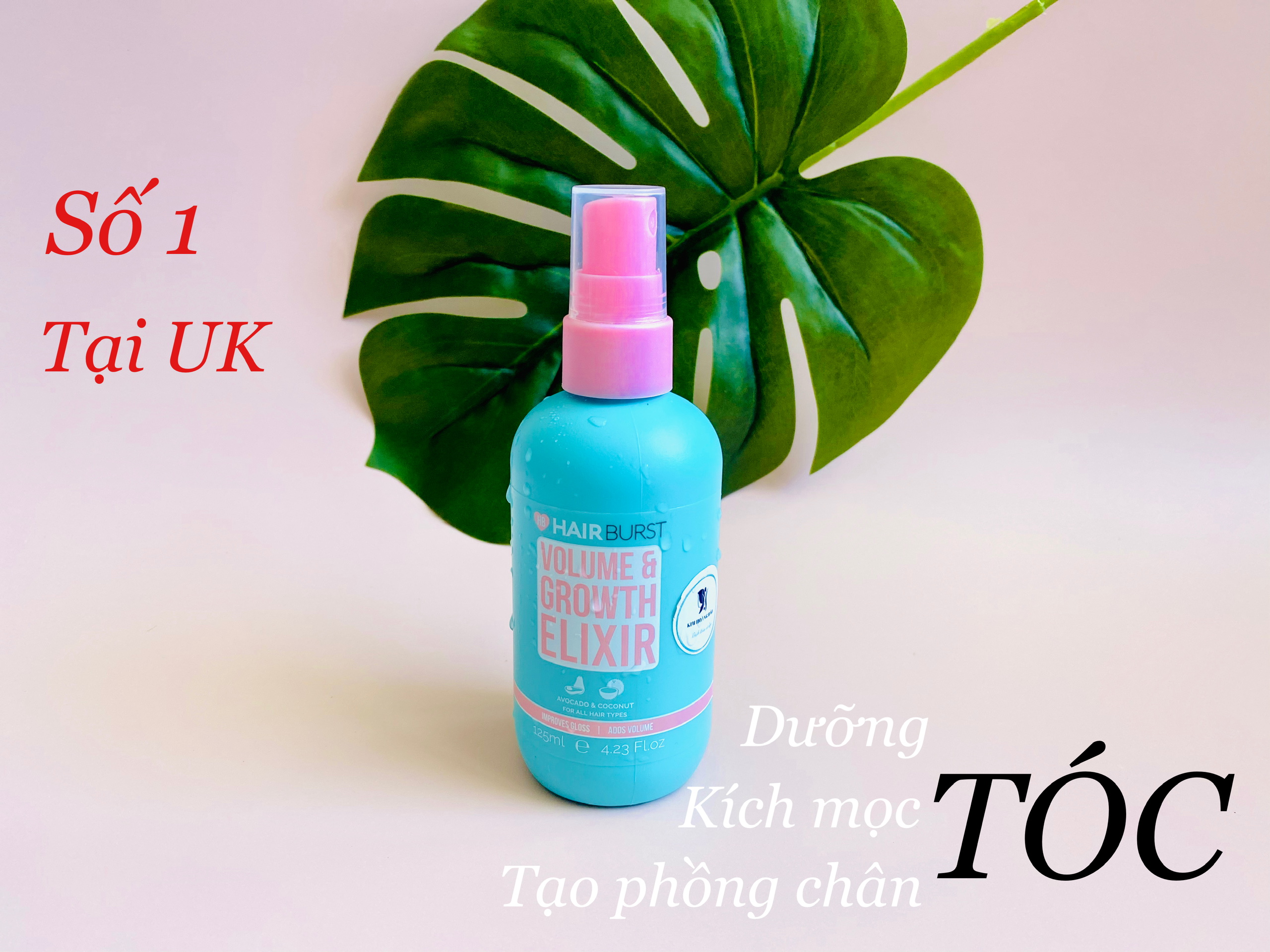 [Hcm]Xịt Dưỡng Tóc Phồng Chân Tóc Hairbrust 125Ml Có Bill Kim Hoàng Bảo