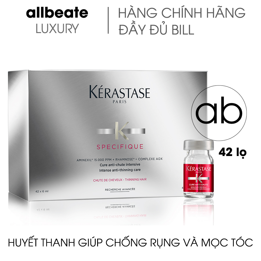 Serum Giúp Ngăn Ngừa Rụng Tóc Dành Cho Da Đầu Kérastase Cure Anti - Chute 6Mlx42