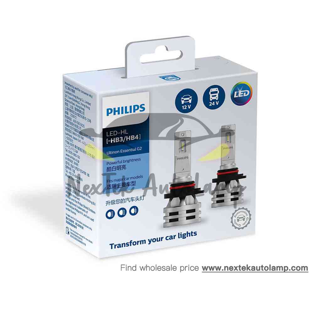 Philips Ultinon Essential LED Gen2 G2 H1 H4 H7 HB3 9005 HB4 9006 HIR2 H1R2 H8 H9 H11 H16 Đèn Pha ô T