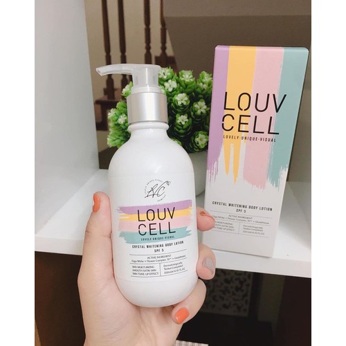 [Hcm]Sữa Dưỡng Thể Trắng Da Louv Cell Crystal 250Ml Trắng Da Cấp Ẩm Chống Nắng