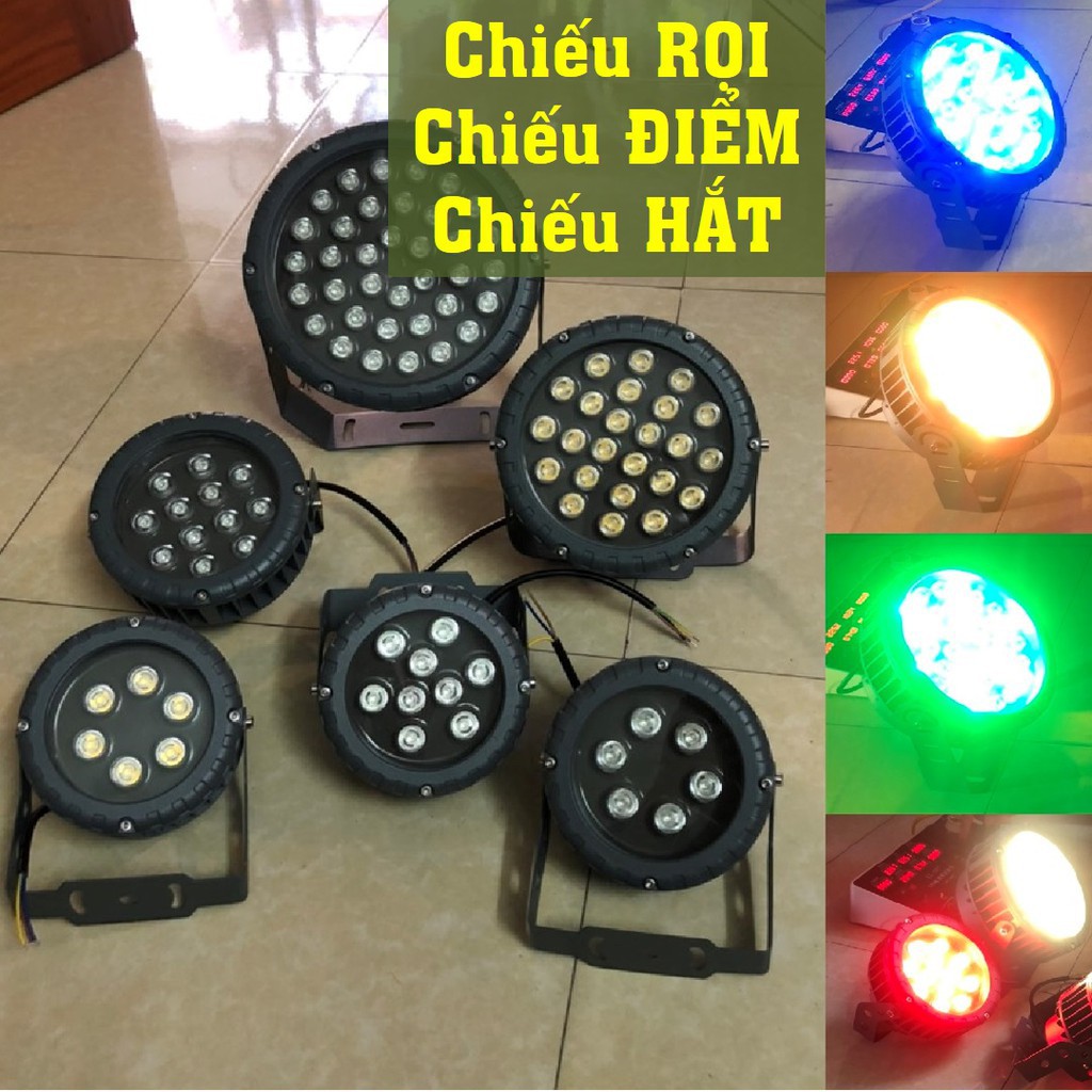 Đèn Led chiếu rọi cột ngoài trời rọi cây cảnh màu đỏ/ xanh lá / vàng chống nước chống bụi IP65
