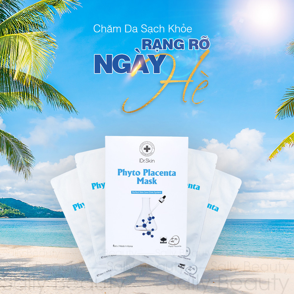 Mặt Nạ Nhau Thai - Idr.skin Phyto Placenta Mask (Hộp 5 Miếng)