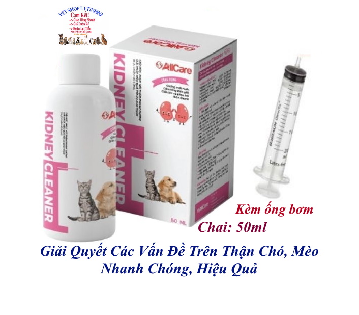KIDNEY CLEANER AllCare Giải quyết các vấn đề về thận nhanh chóng và hiệu quả Trên thú cưng Chó mèo C
