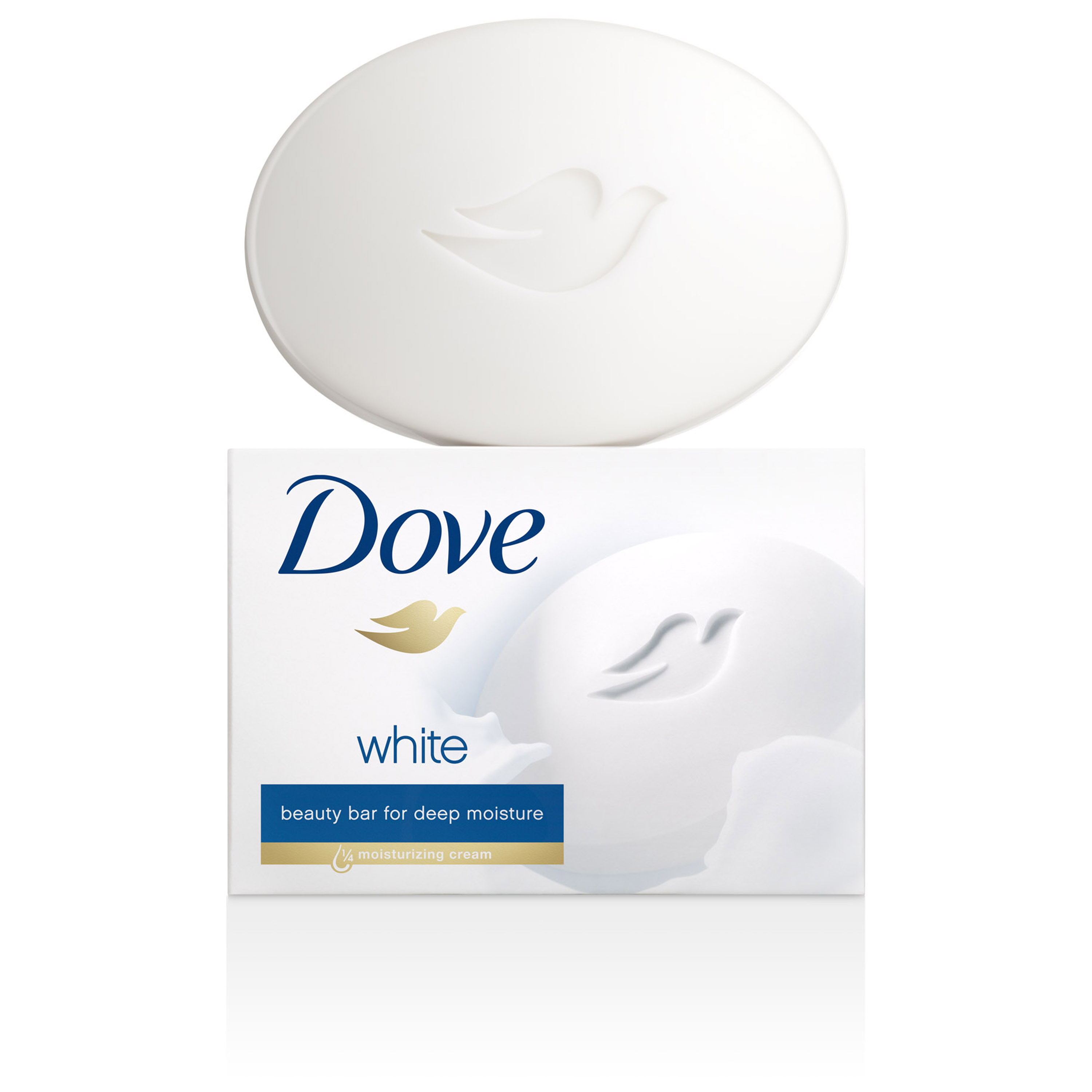 [Hàng Usa/New] Xà Bông Cục Dove White Beauty Bar - 113 Gram