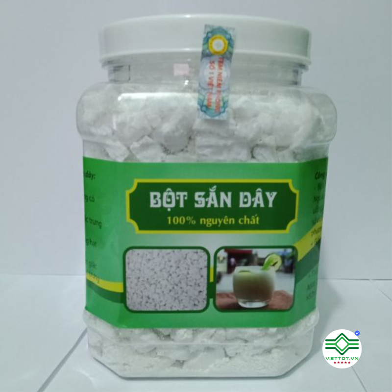 1Kg Tinh Bột Sắn Dây Cao Cấp Có Giấy Vsattp 2Vt197B