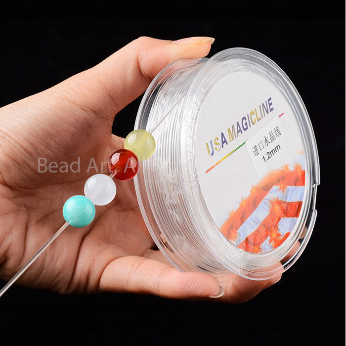 Cuộn Dây Cước Co Giãn Trong Suốt USA Magicline Dùng Xỏ Vòng Tay Chuỗi Hạt Trang Sức Lõi 0.5/ 0.6/ 0.7 /0.8/1/1.5MM - Bead Art