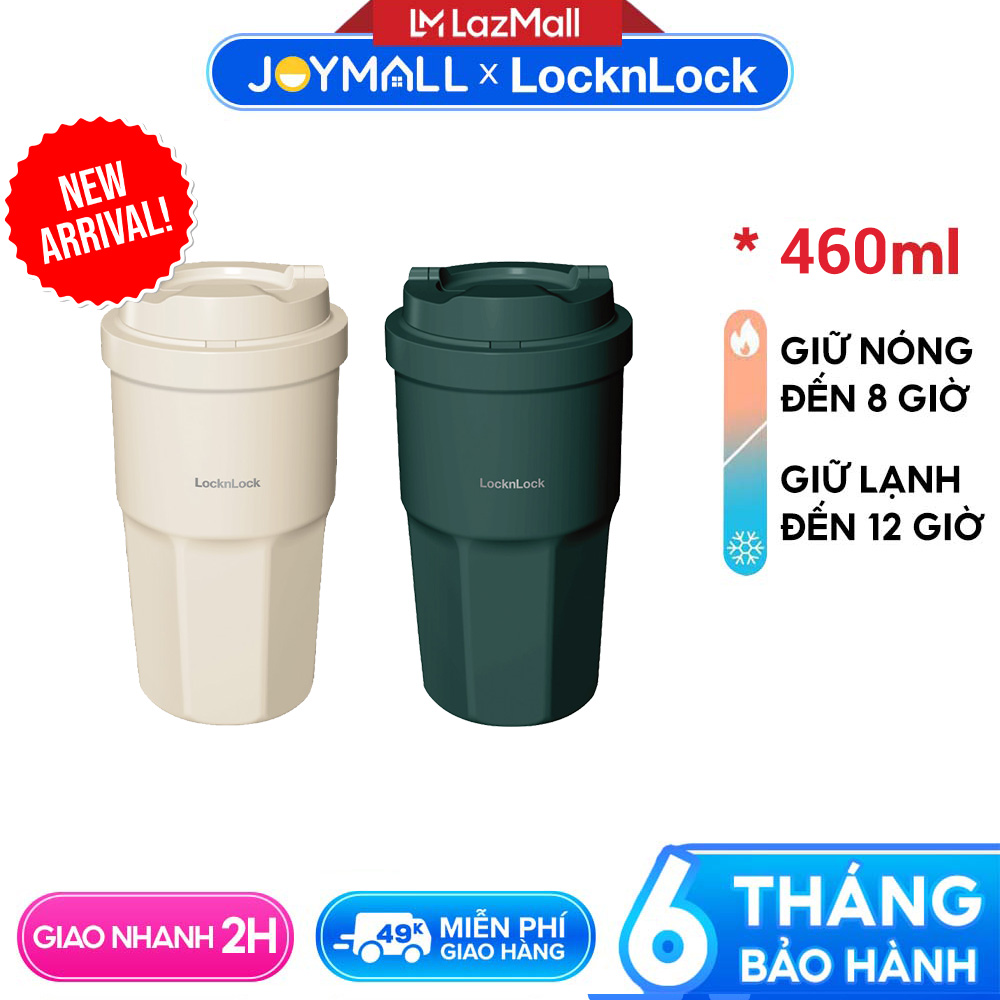 Ly giữ nhiệt LocknLock 460ml Coffee Tumbler LHC3329 - Hàng chính hãng thép không gỉ 316L - JoyMall