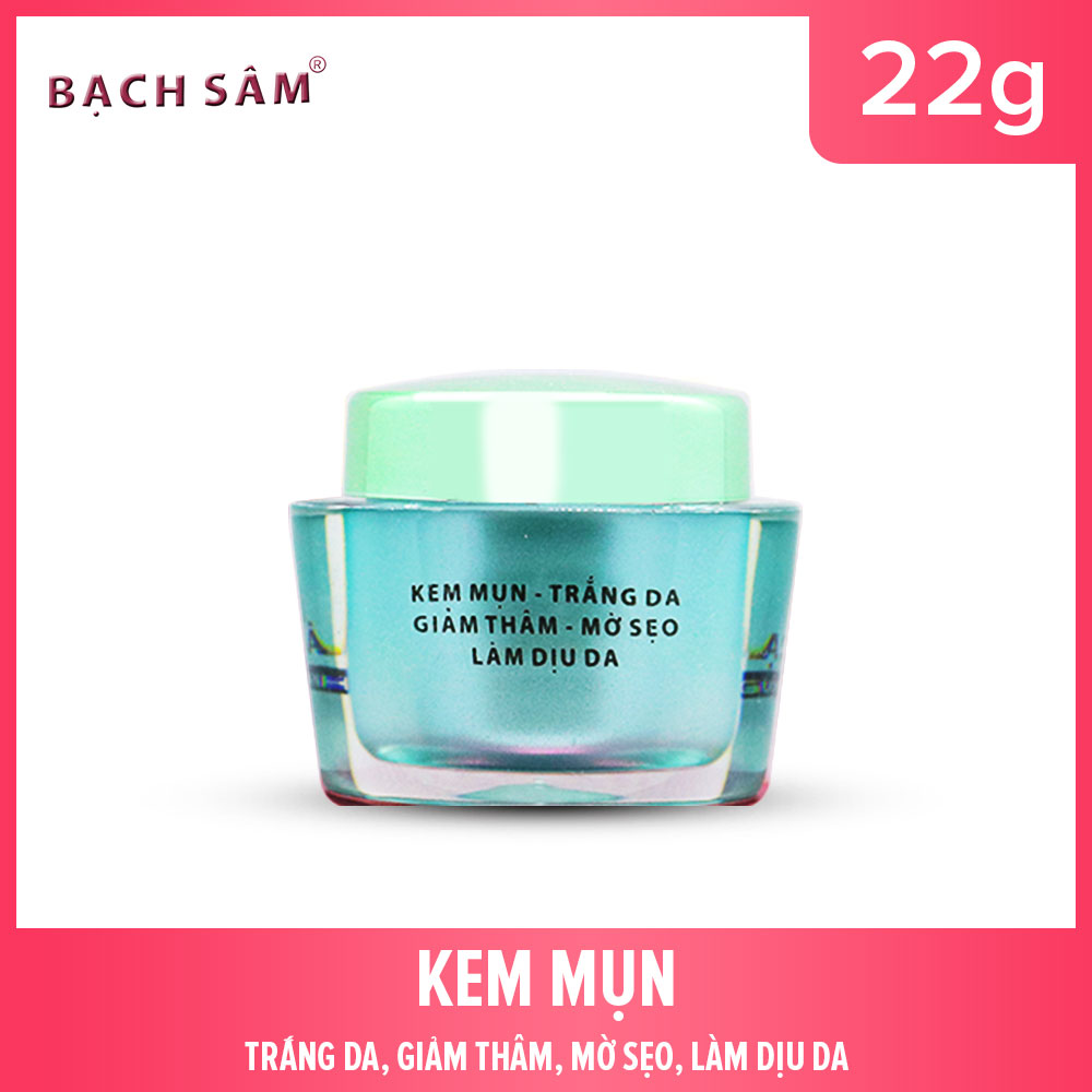 Bạch Sâm Kem Dưỡng Trắng Da - Giữ Ẩm - Giúp Tái Tạo - Ngăn Ngừa Lão Hóa Da 22G K7 - [Mỹ Phẩm Hà Linh]