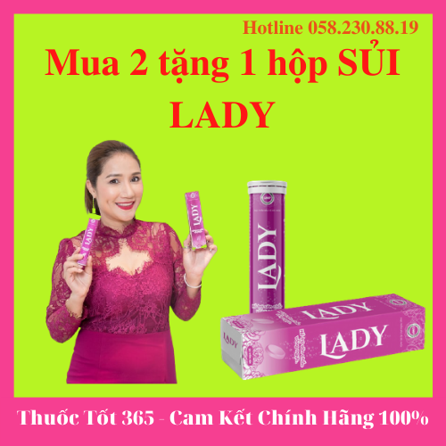 [Hcm][Combo 2 Tặng 1 } Viên Sủi Lady Tăng Vòng 1 Chính Hãng - Taphar