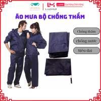 Áo Mưa Bộ Vải Dù 2 Lớp Cho Cả Nam Nữ Kéo Khóa Chống Thấm Cao Cấp Chính Hãng - Thoát Nước Nhanh Không Có Mùi Gấp Gọn Tiện Lợi