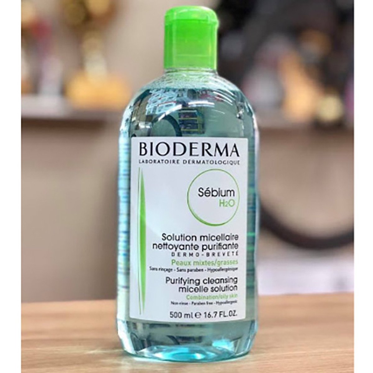 [Hcm][500Ml - Xanh Lá] Nước Tẩy Trang Bioderma Dành Cho Da Dầu & Hỗn Hợp 500Ml - Nước Tẩy Trang Bioderma Xanh - Nuoc Tay Trang - Siêu Tiết Kiệm Siêu Sạch