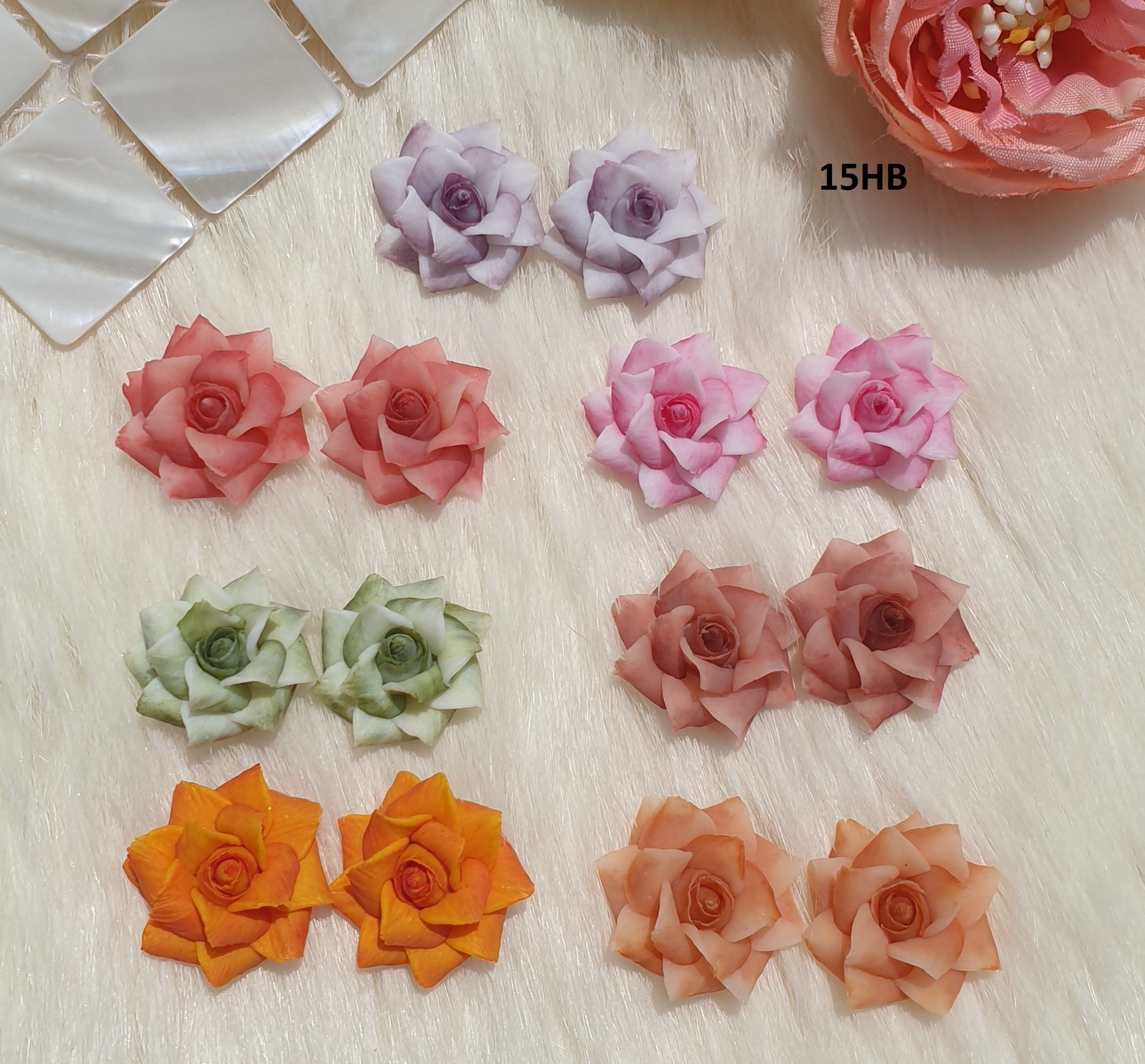 Hoa bột nổi - hoa hồng Pháp to 15HB