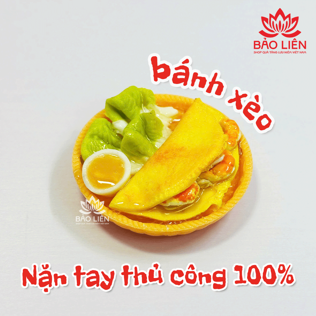 Nam châm tủ lạnh - Hít tủ lạnh 3D đất sét nặn thủ công sơn phủ bóng - Vietnam 3D Handmade Magnets