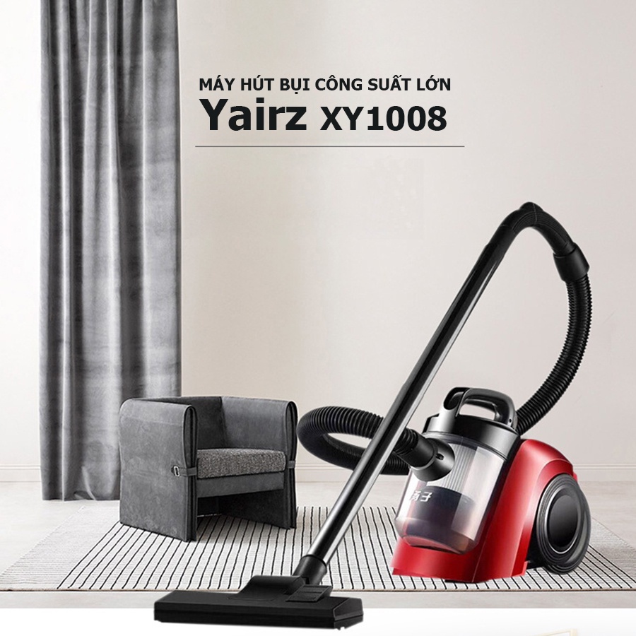 Máy hút bụi gia đình Yairz XY 1008 - Máy hút bụi cầm tay công suất lớn lực hút cực khỏe nhiều đầu hú