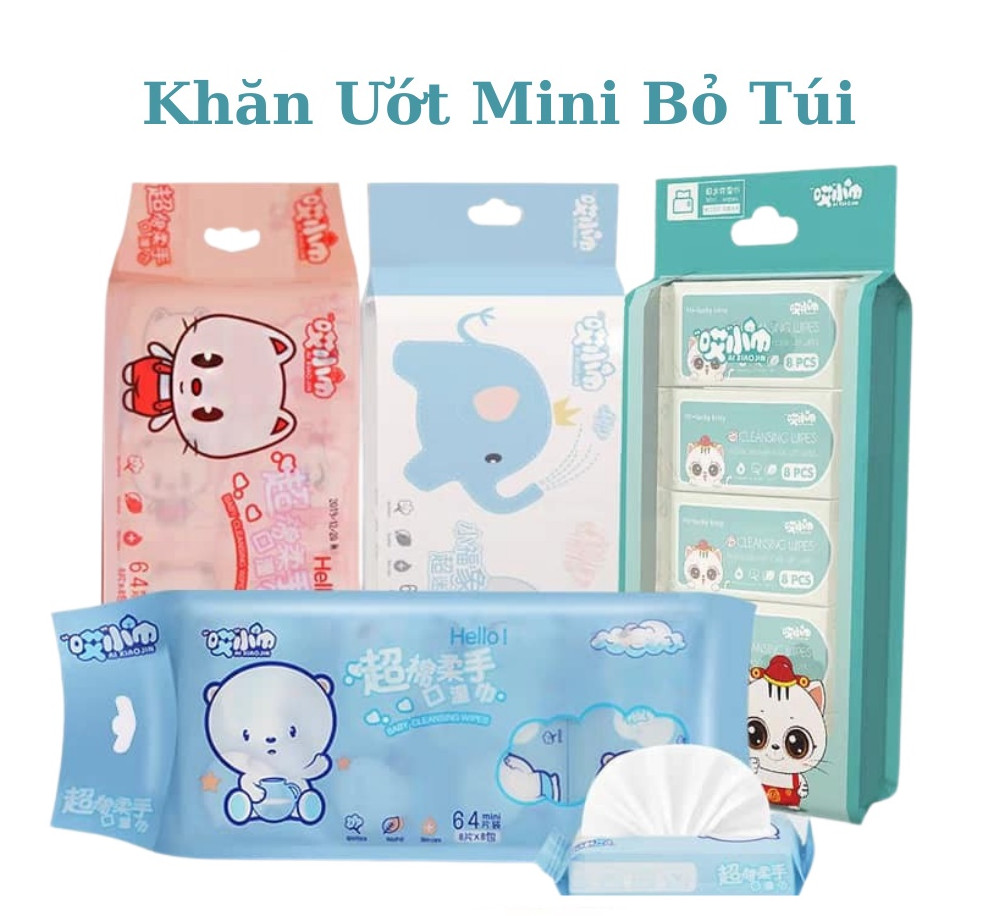 KHĂN GIẤY ƯỚT BABY WIPES 80gr HƯƠNG DỊU NHẸ VÀ LOẠI KHÔNG MÙI - Gói 80 Tờ khăn ướt cho bé không cồn Date Mới Nhất