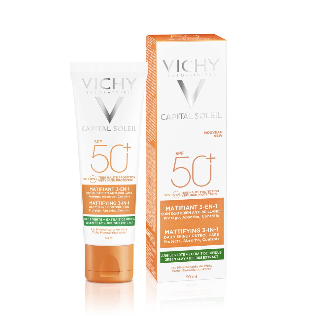 [ Chính Hãng ] 🍒Kem Chống Nắng🍒 3In1 Spf 50+ Vichy Hàng Nội Địa Cho Da Mụn