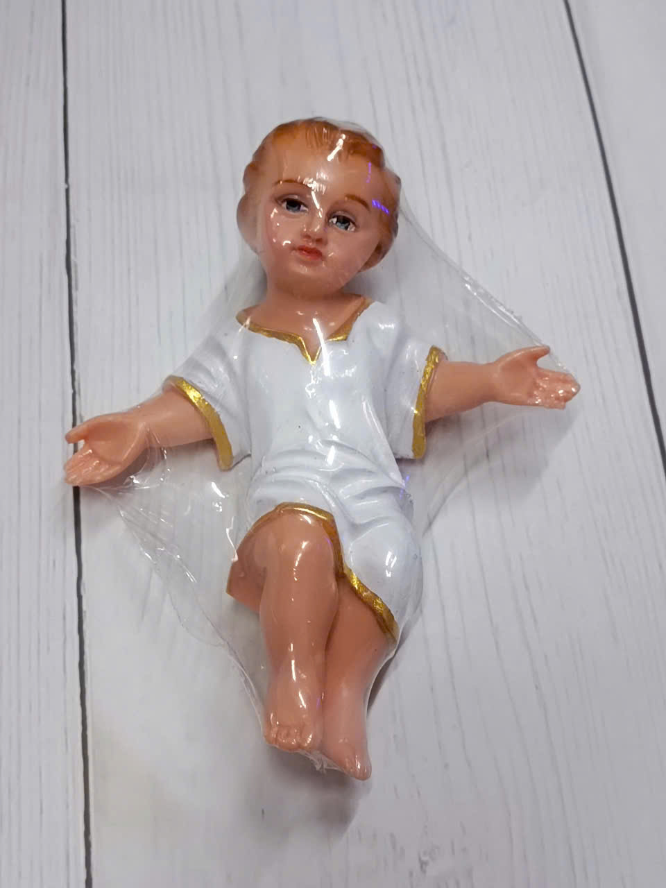 Tượng Chúa Hài Đồng mini xinh xắn 14cm chất liệu composite quà tặng Giáng Sinh ý nghĩa
