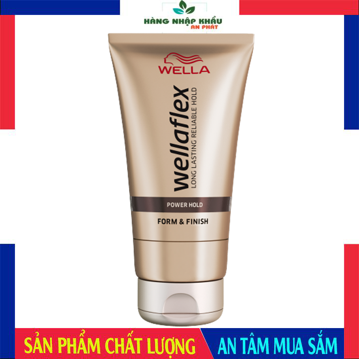 Gel Vuốt Tóc Wellaflex Power Hold Form & Finish 150 ml