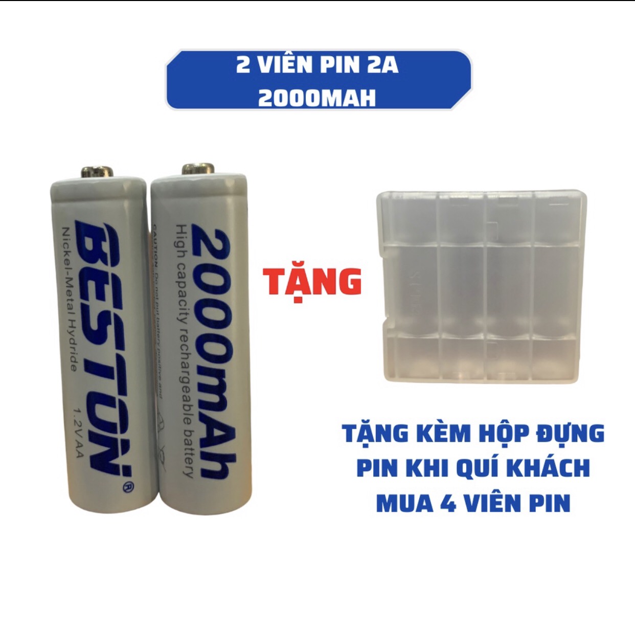 Pin sạc BESTON 1.2V AA AAA Pin sạc chính hãng BESTON
