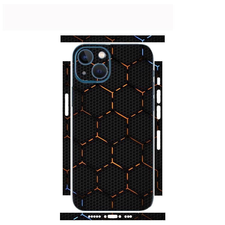 Tấm dán Skin Mặt Sau Cube HoneyComb FULL VIỀN Dành Cho 14prm 13prm  12prm  11prm  ip11  ip12  ip13 -