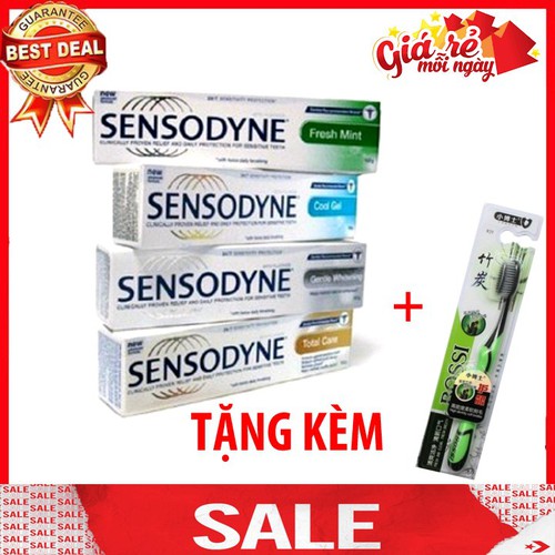 Combo 5 Tuýt Kem Đánh Răng Chống Ê Buốt Thái Lan Tặng Kèm 2 Bàn Chải Than Hoạt Tính Hàn Quốc