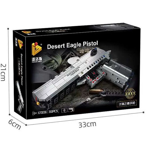 Đồ chơi lắp ráp lego panloss 670006 - Lắp ghép mô hình lục bạc Desert Eagle Pistol 360 chi tiết