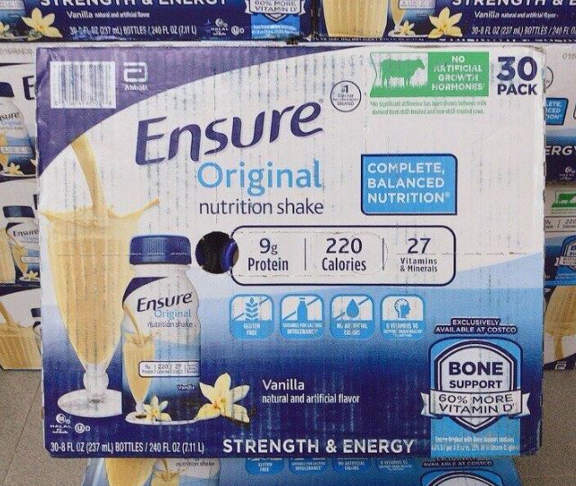 Sữa nước Ensure Abbott 237ml nội địa Mỹ Extaste thùng 16/30 chai - Extaste Store