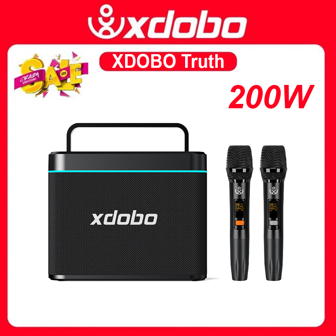 Loa Karaoke Bluetooth Xdobo Truth 200W Kèm 2 Micro Không Dây Hỗ Trợ Livestream Trực Tiếp, Trợ Giảng - Hàng Chính Hãng