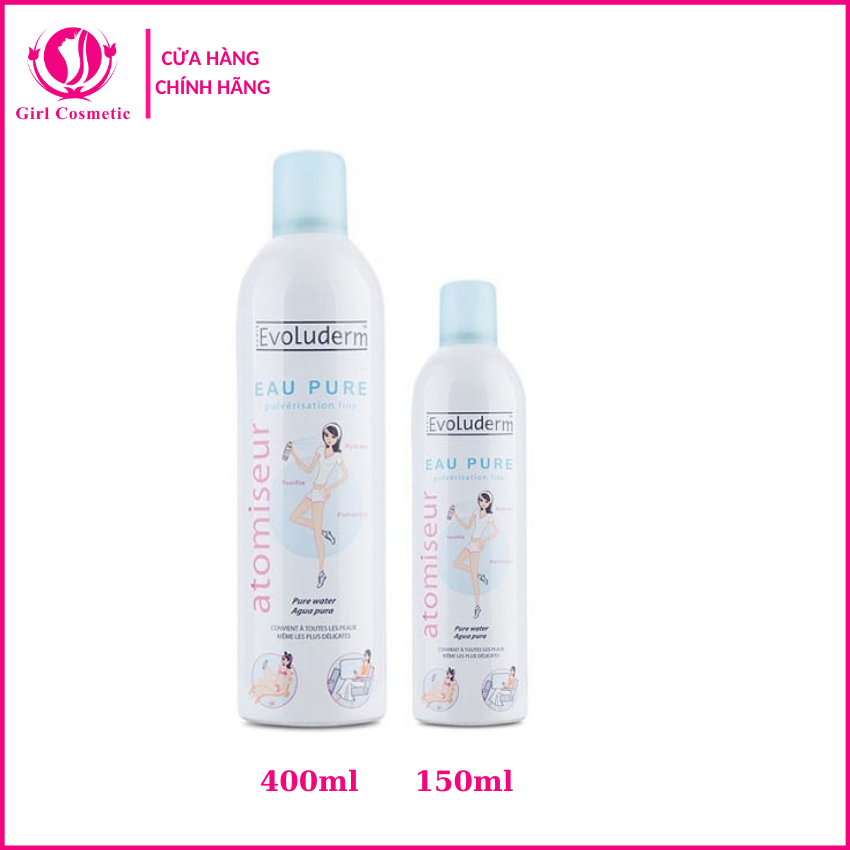 Nước Xịt Khoáng - Xịt Khoáng Evoluderm Pháp 150Ml Cấp Ẩm Cho Dagiúp Bạn Cải Thiện Làn Da Căng Bóng Mịn Màng