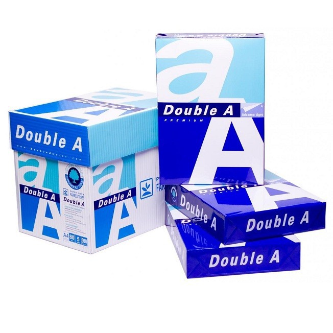 Giấy In Double A Khổ A4 Định Lượng 80gsm Ream 500 tờ