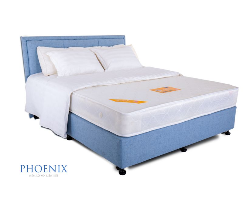 [Trả góp 0%] Nệm Lò Xo Phoenix Vạn Thành - Độ cao 22cm-Bảo hành 6 năm.