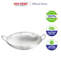 [CHÍNH HÃNG] Chảo  Nhôm Bầu xi Kim Hằng sâu lòng tiện lợi an toàn size 22/26/30/34/36/38/40/50