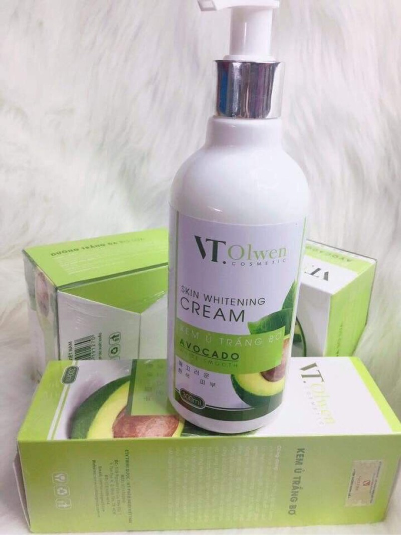 [HCM]Kem Ủ Trắng Bơ VT Olwen 300ml Siêu Trắng Da Toàn Thân