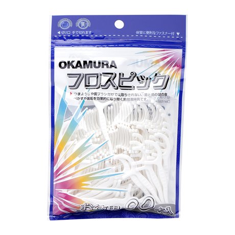 [HCM]Tăm chỉ nha khoa Okamura - Bịch 90 cây