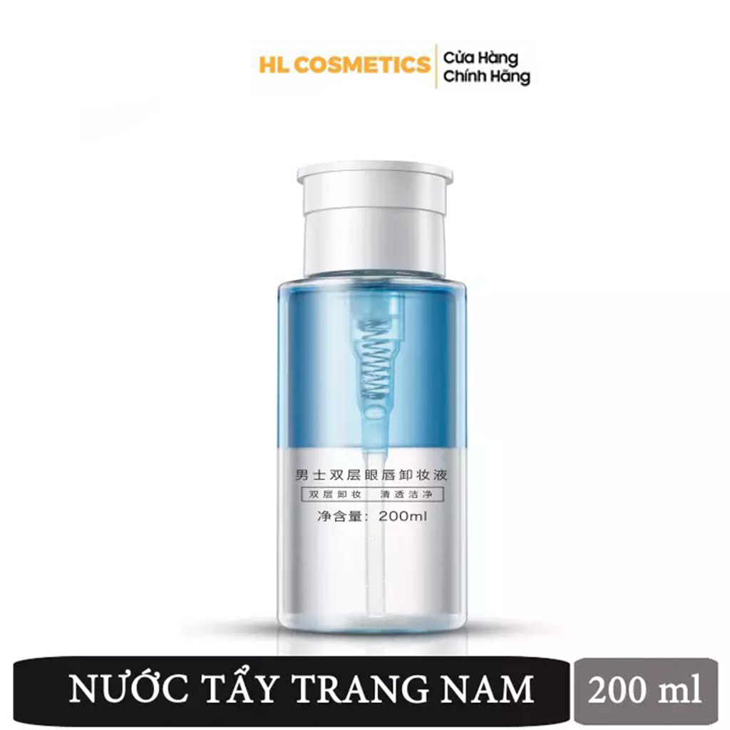 Nước Tẩy Trang Mắt Môi Nam Blueman Chính Hãng Dưỡng Ẩm Không Cồn 200Ml Zl15020475