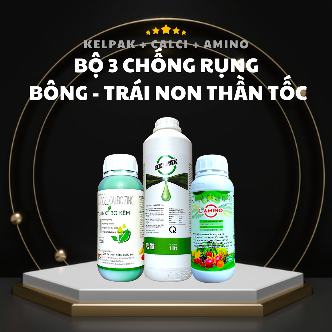 Chống Rụng Bông - Trái Non Thần Tốc Chống Tháo Khớp Bông Sầu Riêng Chống Rụng Trái Non Cà Phê Kelpak