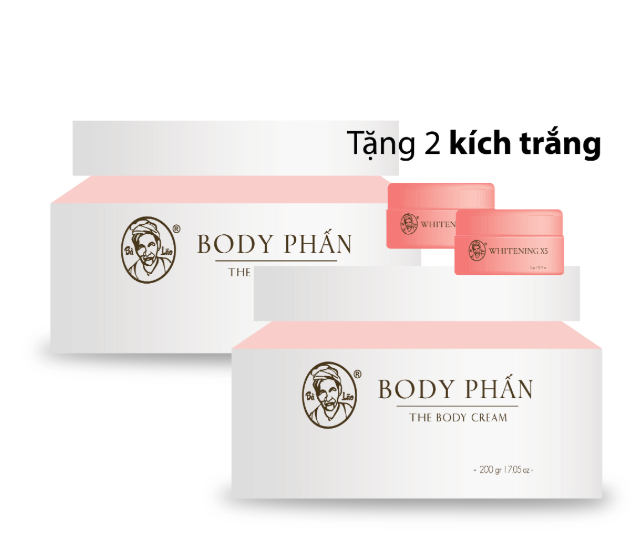 [Hcm]Combo 2 Hộp Body Phấn - Dưỡng Da Trắng Mịn