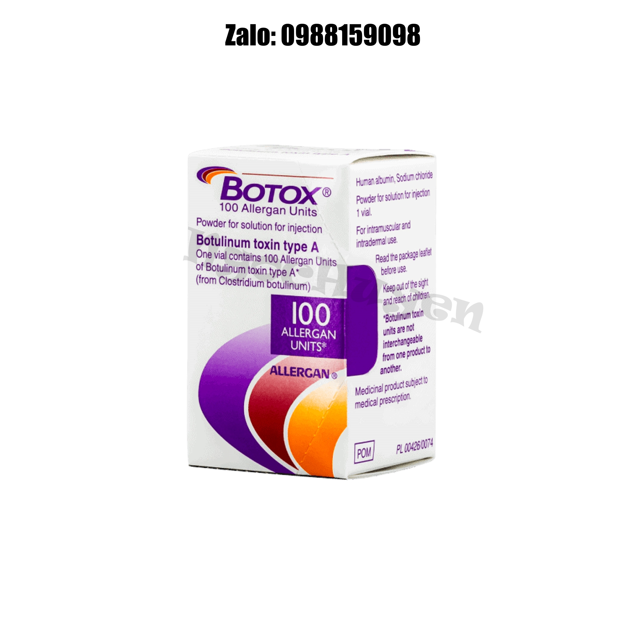 Botox Mỹ 100Units - Botox100 - Botox Chính Hãng - Thon gọn hàm