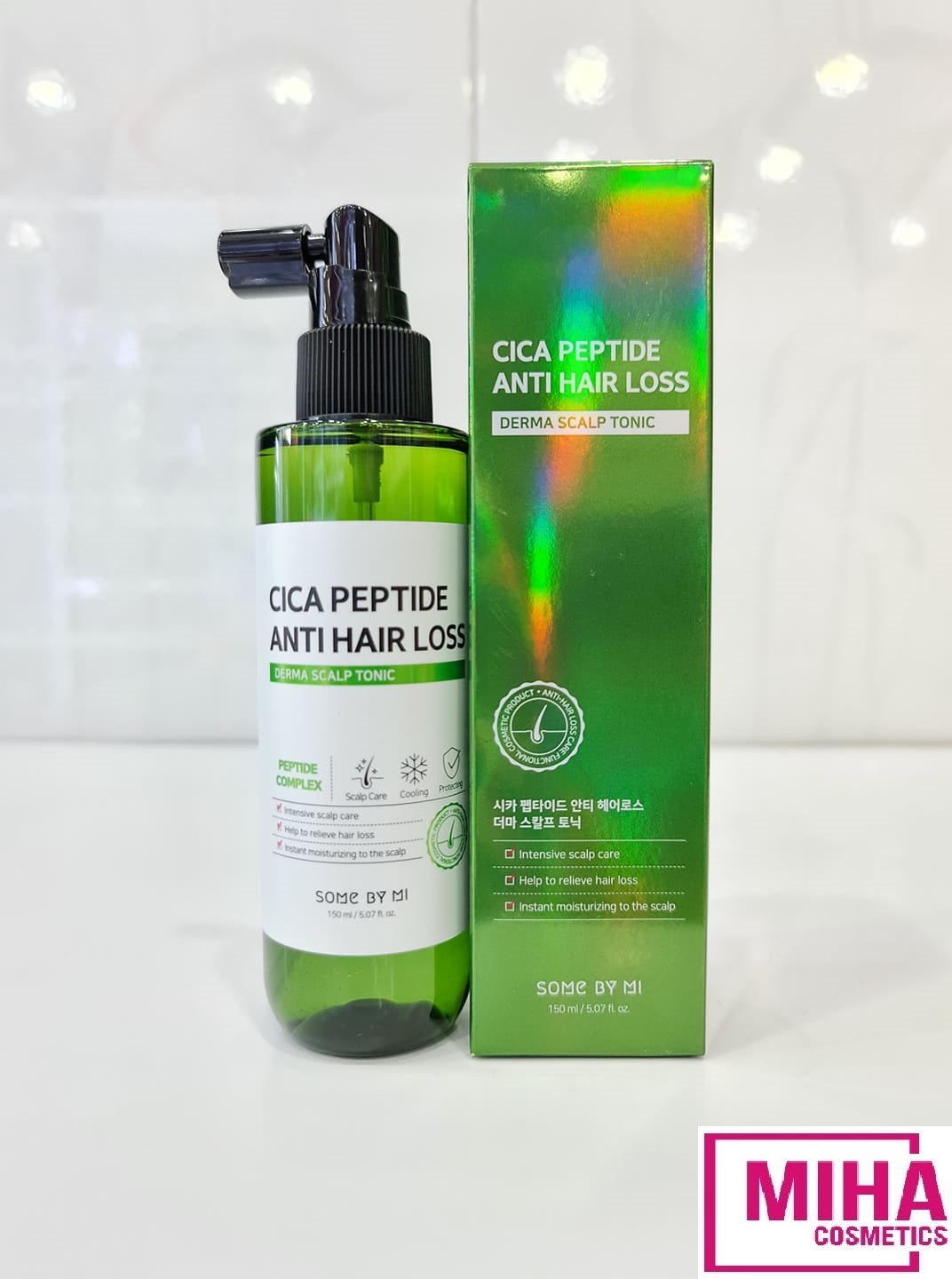 [Hcm]Xịt Dưỡng Ngăn Tóc Gãy Rụng Some By Mi Cica Peptide Anti Hair Loss Derma Scalp Tonic 150Ml Hàn Quốc