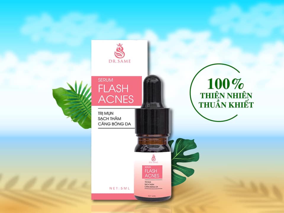 Serum Flash acnes lọ 5ml trị mụn