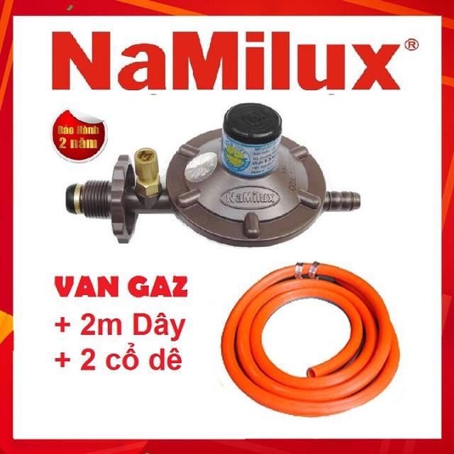Van gas tự động an toàn chính hãng namilux +dây gas 1.5m + cổ dê dây kẽm chống chuột cắn dây cao su 3 lớp