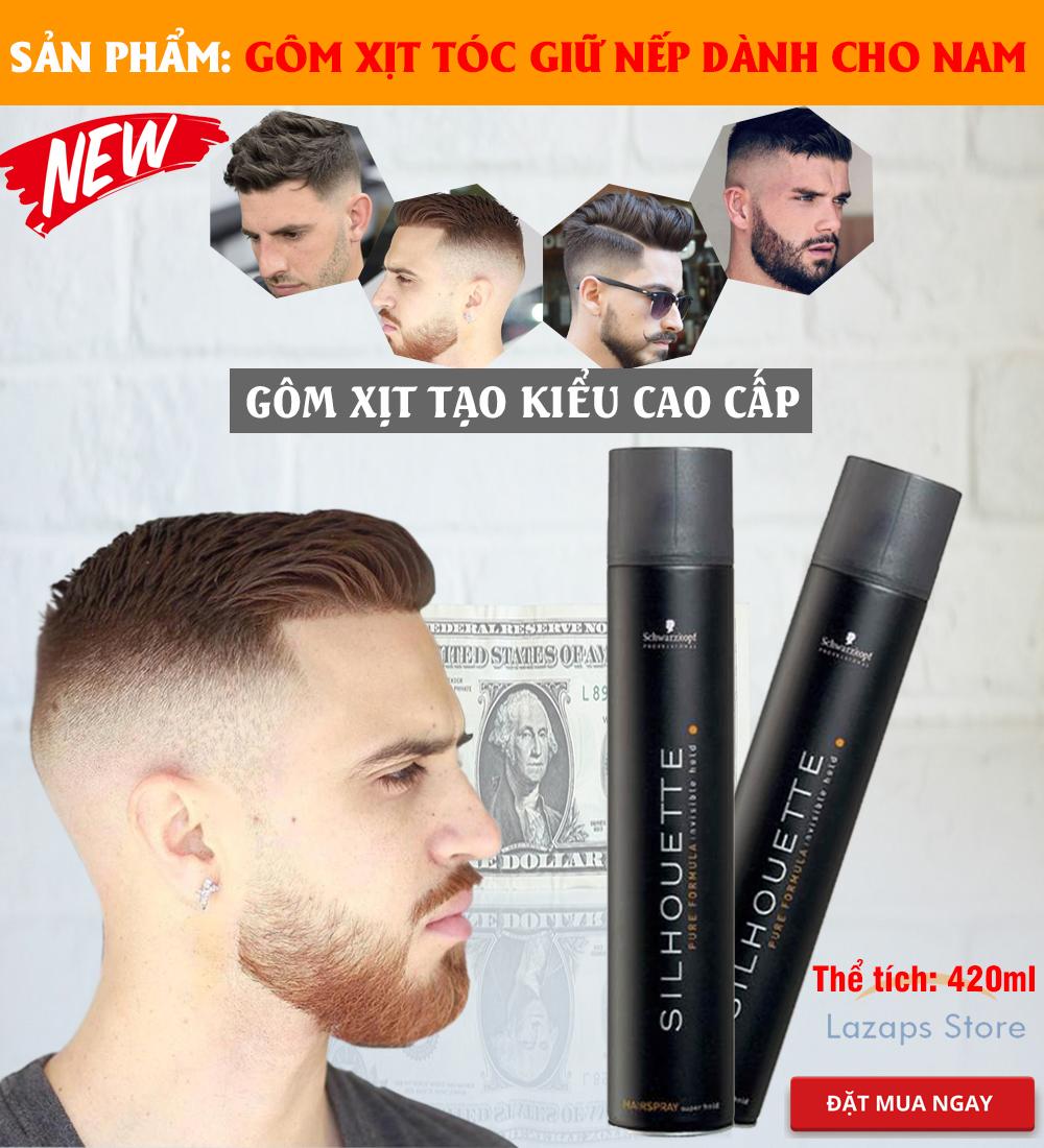 Keo Xịt Tóc Nam Gôm Xịt Tóc Keo Xịt Tóc Cao Cấp Wax Tóc Dễ Dàng Tạo Nếp Sáp Vuốt Tóc - Giữ Nếp Nguyên Vẹn Ngay Cả Khi Đội Mũ Bảo Hiểm Dễ Dàng Sử Dụng Kéo Dài Thời Gian Giữ Nếp Cho Mái Tóc Dễ Dàng Gội Rửa Giúp Dưỡng Và Bảo Vệ Tóc!