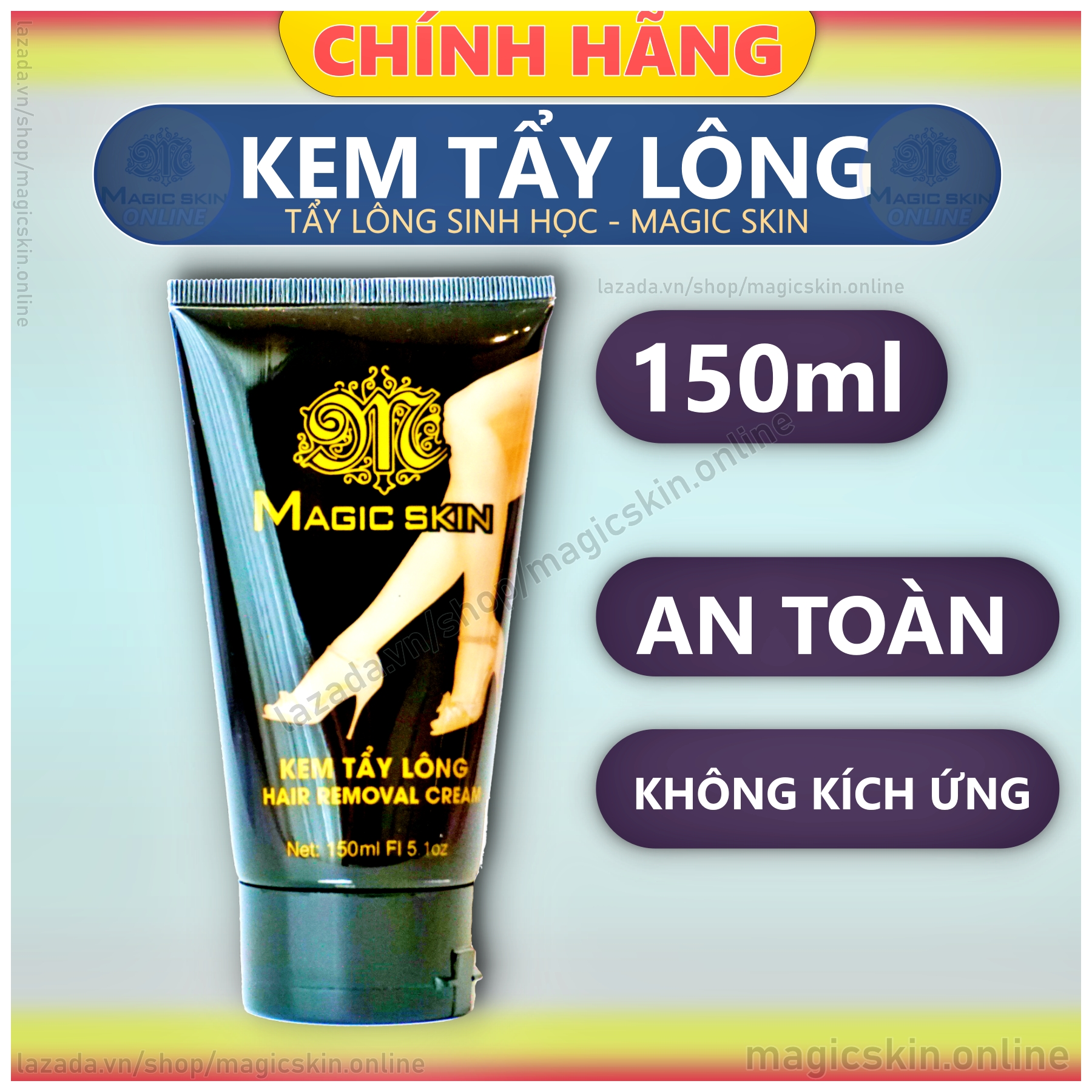 Kem Tẩy Lông Magic Skin 👍 Hair Removal Cream ✔ Chính Hãng