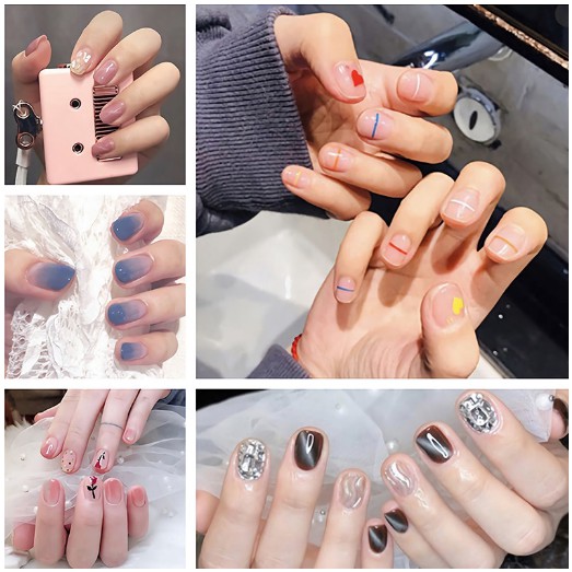 Bộ Dán Móng Tay Nail Sticker Gồm 14 Móng Không Thấm Nước Độ Đàn Hồi Tốt Da061 - Da080