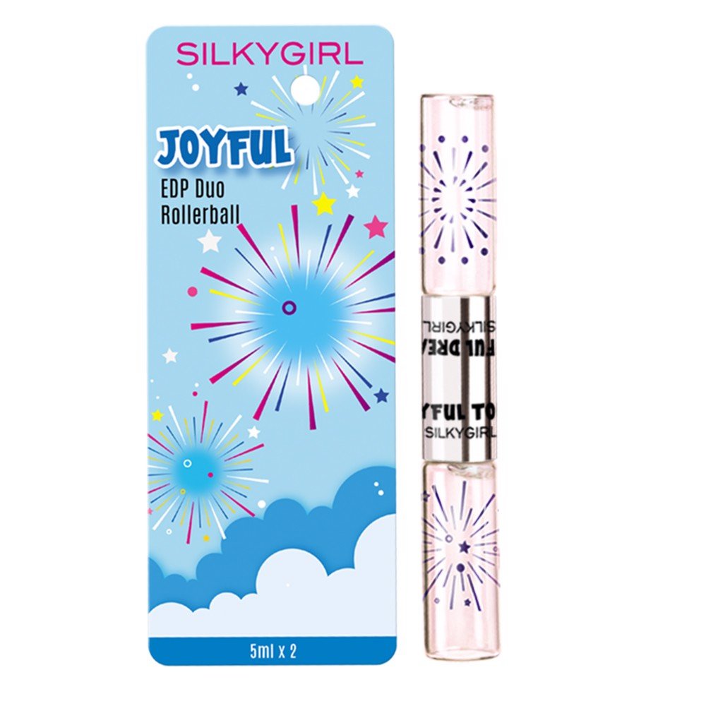 [Hcm]Silkygirl Nước Hoa 2 Đầu 4 Hương Edp Duo Rollerball 10Ml - Joyful