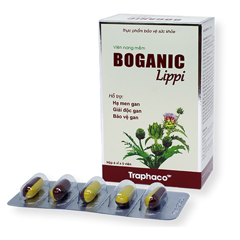 Boganic Lippi - Hỗ Trợ Hạ Men Gan Dị Ứng Mụn Nhọt Giảm Cholesterol Trong Máu