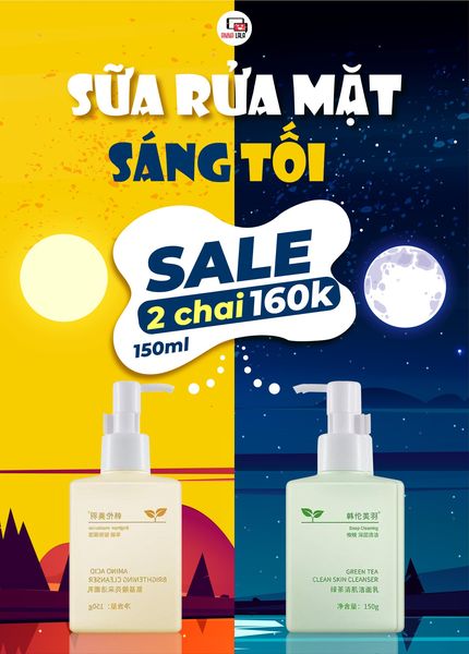 Combo 2 Chai Sữa Rửa Mặt Sáng Tối