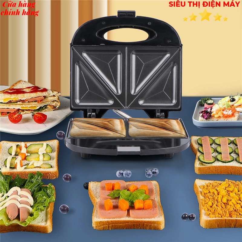 Máy Nướng Bánh Mì Máy Nướng Bánh Mì Seka - Máy Kẹp Bánh Mì Đa Năng  Máy Kẹp Bánh Mì SK 550 Chống Dín