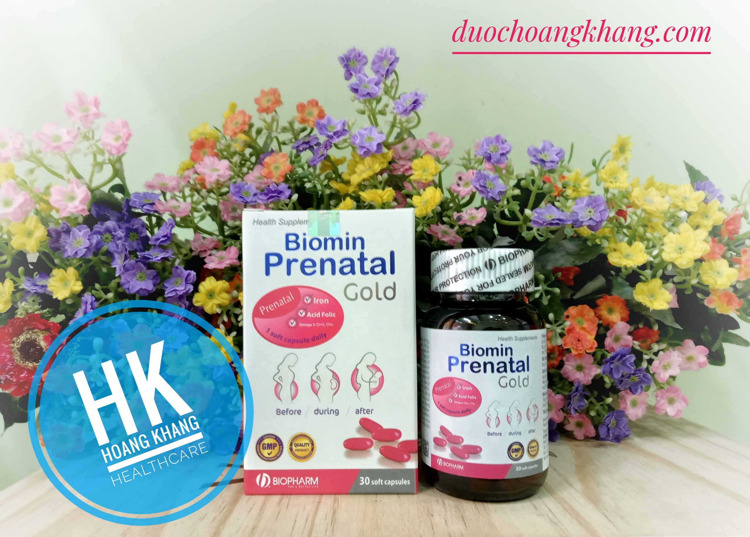 [Hcm]Hỗ Trợ Cung Cấp Vitamin Và Khoáng Chất Biomin Prenatal Gold