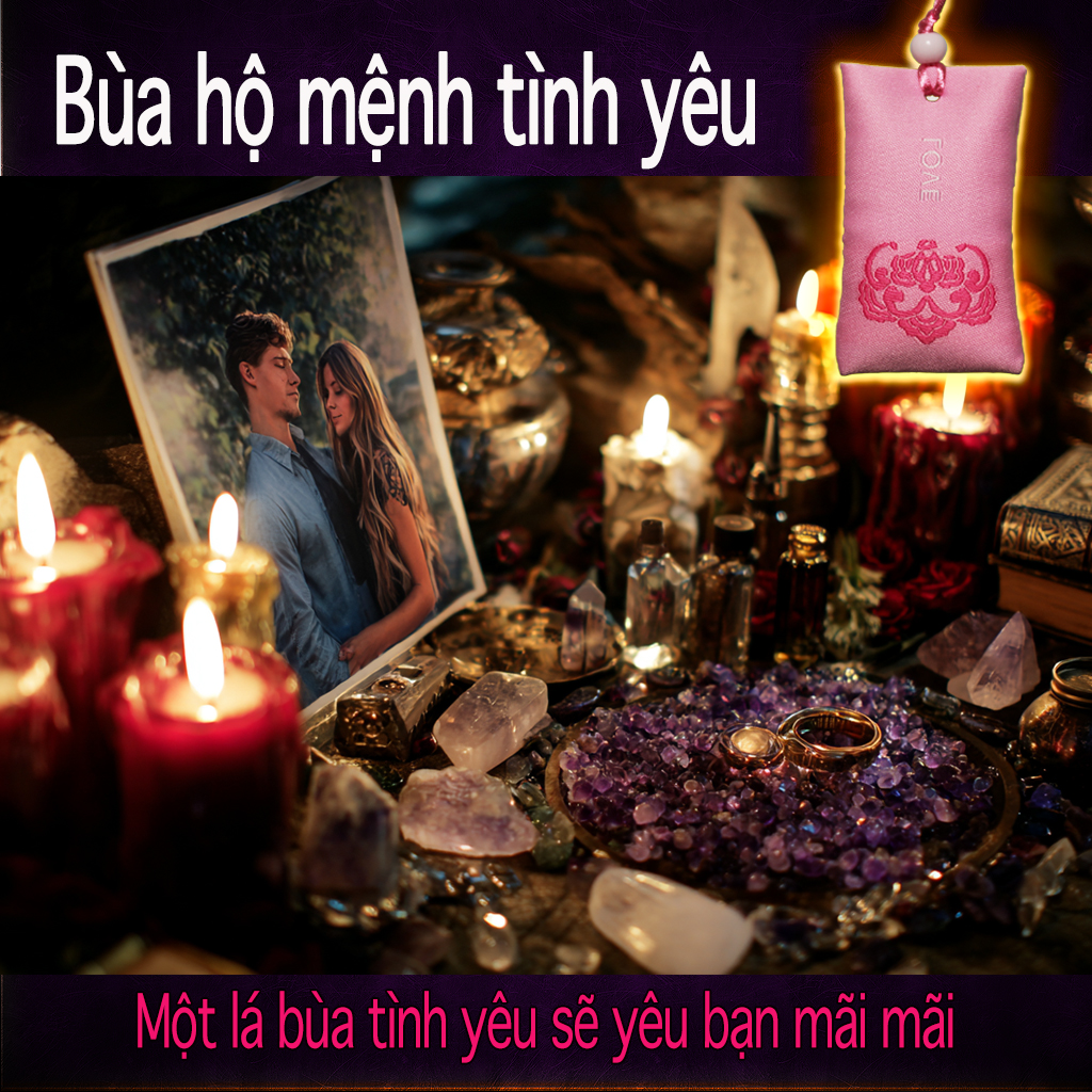 Bùa hộ mệnh ràng buộc tình yêu❤️ Túi năng lượng Anh chỉ yêu em Bùa yêu